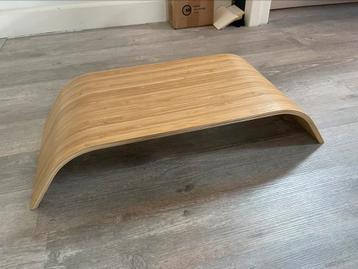 IKEA Monitorstandaard, vaste hoogte, bamboefineer beschikbaar voor biedingen