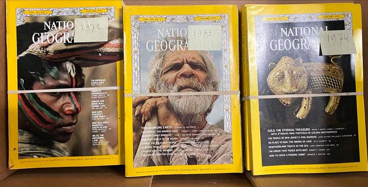 National Geographic - 1973 tot 2003 compleet!, Boeken, Tijdschriften en Kranten, Gelezen, Wetenschap en Natuur, Ophalen