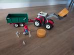Playmobil Tractor met kar, boer en honden, Ophalen of Verzenden, Zo goed als nieuw, Jongen of Meisje