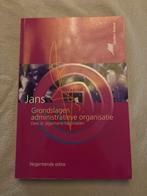 Jans Grondslagen Administratieve Organisatie, Boeken, Studieboeken en Cursussen, Ophalen of Verzenden, Gelezen, HBO