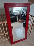 Rode spiegel 59x119, Ophalen of Verzenden, Zo goed als nieuw, Minder dan 100 cm, Rechthoekig
