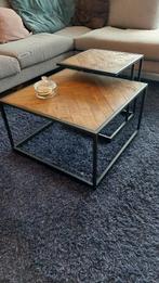 2-delig salontafel / bijzettafel, Huis en Inrichting, Tafels | Salontafels, Ophalen, 50 tot 100 cm, 50 tot 100 cm, Zo goed als nieuw