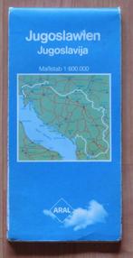Plattegrond / kaart Joegoslavië ( Aral 1982 Freytag-Berndt ), 2000 tot heden, Ophalen of Verzenden, Nederland, Landkaart