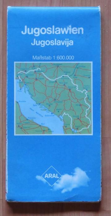 Plattegrond / kaart Joegoslavië ( Aral 1982 Freytag-Berndt ) beschikbaar voor biedingen