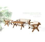 Tuin Loungeset Diroki 5-persoons MAGAZIJN LEEGVERKOOP, Ophalen, Nieuw, Hout