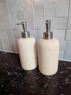 Zeepdispenser travertin, Huis en Inrichting, Ophalen of Verzenden, Nieuw, Beige, Overige typen