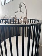 Europe baby zwarte ronde box, Kinderen en Baby's, Boxen, Ophalen, Zo goed als nieuw, Rond, Wieltjes