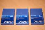 SONY DVCAM 64 VIDEOCASSETTE. ( 3 STUKS ), Verzenden, Overige genres, 1 bandje, Nieuw in verpakking