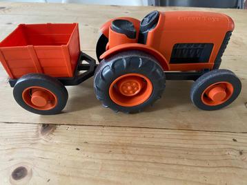 Green Toys Tractor met aanhangwagen, zgan beschikbaar voor biedingen