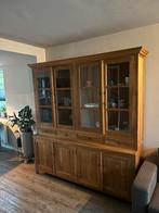 Teakhouten Vitrinekast - Buffetkast, Huis en Inrichting, Kasten | Buffetkasten, Gebruikt, 200 cm of meer, Teakhout, Ophalen of Verzenden