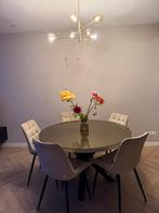 Eettafel rond, Huis en Inrichting, Tafels | Eettafels, Ophalen, Zo goed als nieuw, Rond, 100 tot 150 cm