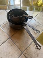 Koperen Pannenset - Franse Makelij, Ophalen of Verzenden, Gebruikt, Overige materialen, Pannenset