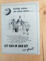 Sinterklaas Advertentie uit Tijdschrift 1949 - Fruit, Verzamelen, Ophalen of Verzenden, Gebruikt