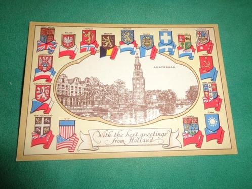 Bevrijding Amsterdam zeldzame kaart erven Lucas Bols oorlog, Verzamelen, Militaria | Tweede Wereldoorlog, Landmacht, Foto of Poster