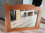 Vintage spiegel houten lijst jaren 50, Antiek en Kunst, Antiek | Spiegels, Ophalen, Rechthoekig, 50 tot 100 cm, Minder dan 100 cm