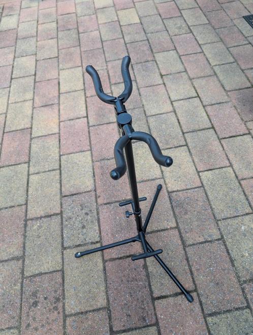 Gitaar Standaard voor 2 Gitaren, Muziek en Instrumenten, Standaards, Gebruikt, Instrumentstandaard, Gitaar, Ophalen