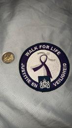 Unieke walk for lige justitie en veiligheid patch, Ophalen of Verzenden, Luchtmacht, Nederland, Embleem of Badge