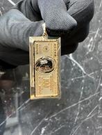 Prachtige 14k gouden 100 Dollar hanger, Ophalen of Verzenden, Nieuw, Goud, Overige voorstellingen