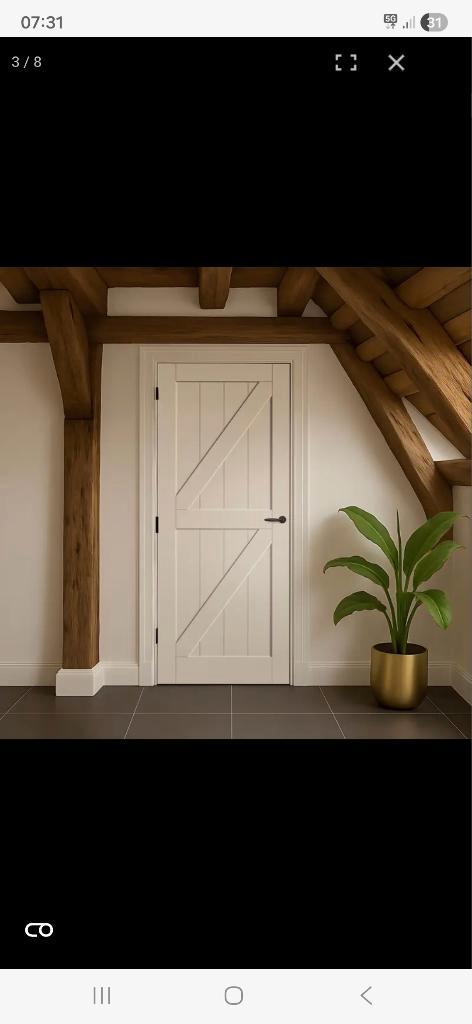 Binnendeur, Doe-het-zelf en Verbouw, Deuren en Horren, Nieuw, Binnendeur, 215 cm of meer, 80 tot 100 cm, Hout, Ophalen