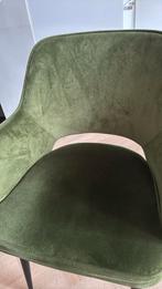 Karwei eetkamer stoelen bladgroen (6x), Huis en Inrichting, Stoelen, Ophalen, Overige kleuren, Zo goed als nieuw, Stof
