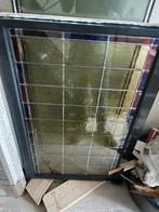 Glas in lood in dubbelglas 4 keer, Doe-het-zelf en Verbouw, Glas en Ramen, Ophalen, Gevelraam of Ruit, Gebruikt, Minder dan 80 cm