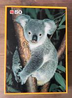 Puzzel van 50 stukjes met koala afbeelding, Gebruikt, Ophalen of Verzenden