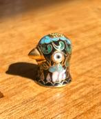 Antieke Cloisonne Vogel Vingerhoed, Verzamelen, Vingerhoedjes, Ophalen of Verzenden, Gebruikt
