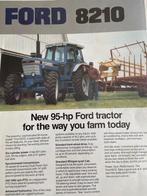 Ford 8210 Tractor brochure folder, Boeken, Folder, Ophalen of Verzenden, Zo goed als nieuw