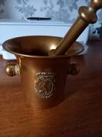 Bronzen /koperen vijzel met stamper, Antiek en Kunst, Antiek | Koper en Brons, Ophalen of Verzenden