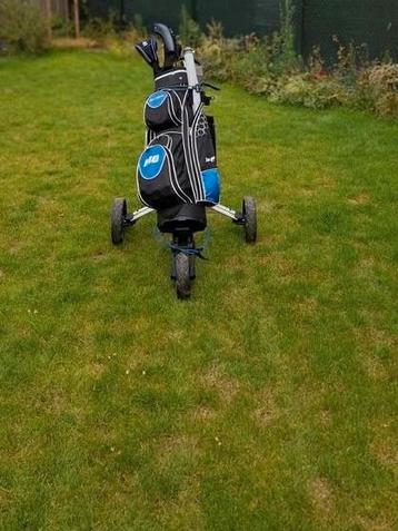 Complete Golfset Ben Sayers + Golftrolley Nitron beschikbaar voor biedingen