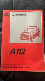 Autobianchi A112 handleiding manual Italiaans, Auto diversen, Ophalen of Verzenden