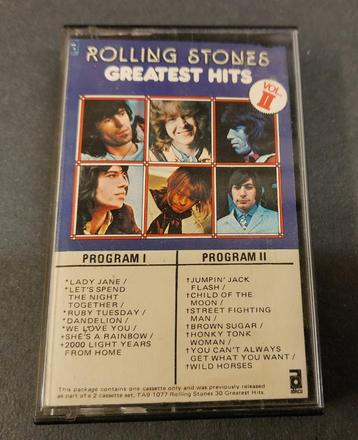 Rolling Stones CASSETTE Greatest Hits vol.II Canada 1977 beschikbaar voor biedingen
