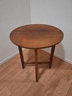 Bijzettafel hout 54 cm breed en 61cm hoog, Minder dan 55 cm, Rond, Zo goed als nieuw, Ophalen