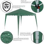 Partytent opvouwbaar pop up groen 3x3 GRATIS BEZORGD!, Nieuw, 2 meter of meer, Minder dan 5 meter, Opvouwbaar