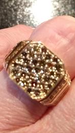 1.60 Crt.Fancy Briljanten 14K gouden ring, Sieraden, Tassen en Uiterlijk, Ringen, 18 tot 19, Heer, Nieuw, Ophalen of Verzenden