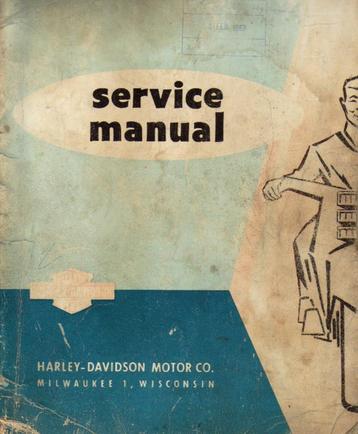 Harley-Davidson Sprint 1961-62 service manual (5593z) beschikbaar voor biedingen