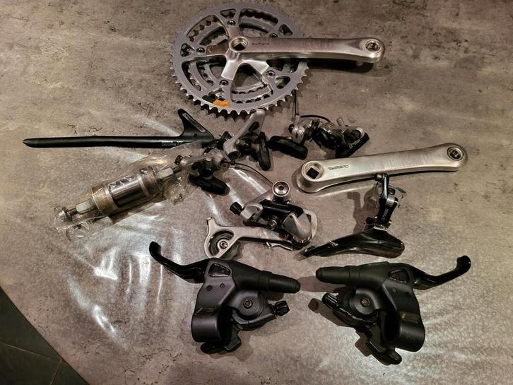 Shimano Deore XT 730 /735 serie 3x7 groep cult. 1989 no XTR, Fietsen en Brommers, Fietsonderdelen, Zo goed als nieuw, Mountainbike