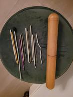 Haaknaaldenkoker en haaknaalden, Ophalen of Verzenden, Zo goed als nieuw