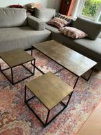 Salon tafel - industrieel chique - metaal, Huis en Inrichting, Tafels | Salontafels, Ophalen, 50 tot 100 cm, Zo goed als nieuw
