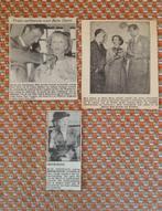 Krantenberichtjes filmster Bette Davis, Ophalen of Verzenden, Knipsel(s)