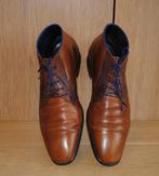 Herenschoenen Floris van Bommel  - cognac leer - maat 7, Overige kleuren, Verzenden, Floris van Bommel, Gedragen