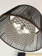 Hanglamp met kristallen en zwarte kap, Huis en Inrichting, Ophalen, Zo goed als nieuw, Glas, Minder dan 50 cm