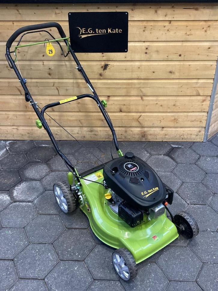 Central-park DYM1654F cirkelmaaier 43cm, Tuin en Terras, Grasmaaiers, Gebruikt, Benzine-grasmaaier, 40 t/m 49 cm, Cirkelmaaier