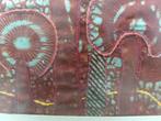 Schilderij textiele werkvormen batik stof borduur 35x28 cm, 30 tot 200 cm, Gebruikt, Minder dan 30 cm, Ophalen of Verzenden