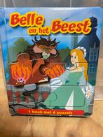 Belle en het Beest Puzzelboek - Van Gool, Ophalen of Verzenden, 10 tot 50 stukjes, Zo goed als nieuw, 2 tot 4 jaar