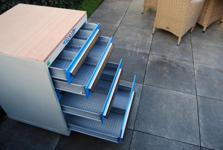 BOTT IJzeren Gereedschapskar gereedschapswagen met 5 lades ., Doe-het-zelf en Verbouw, Gereedschapskisten, Zo goed als nieuw, Ophalen