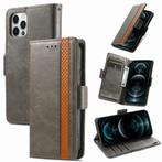 Luxe PU-leer Wallet Case Set voor iPhone 12 Pro Max _ Grijs, Telecommunicatie, Mobiele telefoons | Hoesjes en Frontjes | Apple iPhone