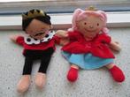 Handpop prinses + prins van Hema met gouden kroon poppenkast, Ophalen of Verzenden, Zo goed als nieuw, Overige typen