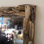Spiegel - sprokkelhout - driftwood - 180 x 60 cm - TTM Wonen, Huis en Inrichting, Woonaccessoires | Spiegels, Www.ttmwonen.nl