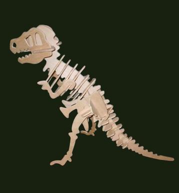 Tyrannosaure houten 3D modelbouw / puzzel